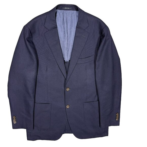 SuitSupply Blazer "Havana HL Int" Vitale Barberis Canonico Italy Wool Blue 42R - Picture 1 of 10